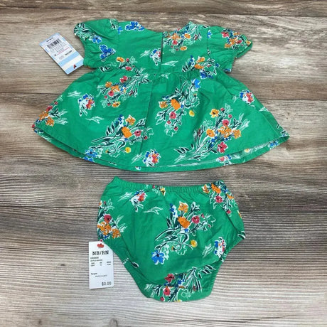 NEW Cat & Jack Floral Short Sleeve Dress & Bloomers sz Newborn - Me 'n Mommy To Be