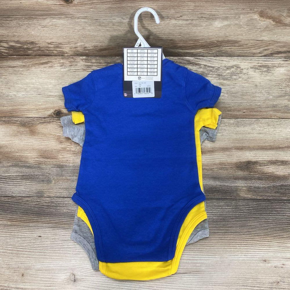 NEW NFL 3pk Rams Bodysuits sz 18m - Me 'n Mommy To Be