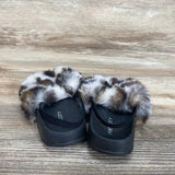 Feet City Faux Fur Slides With Back Strap sz 6c - Me 'n Mommy To Be