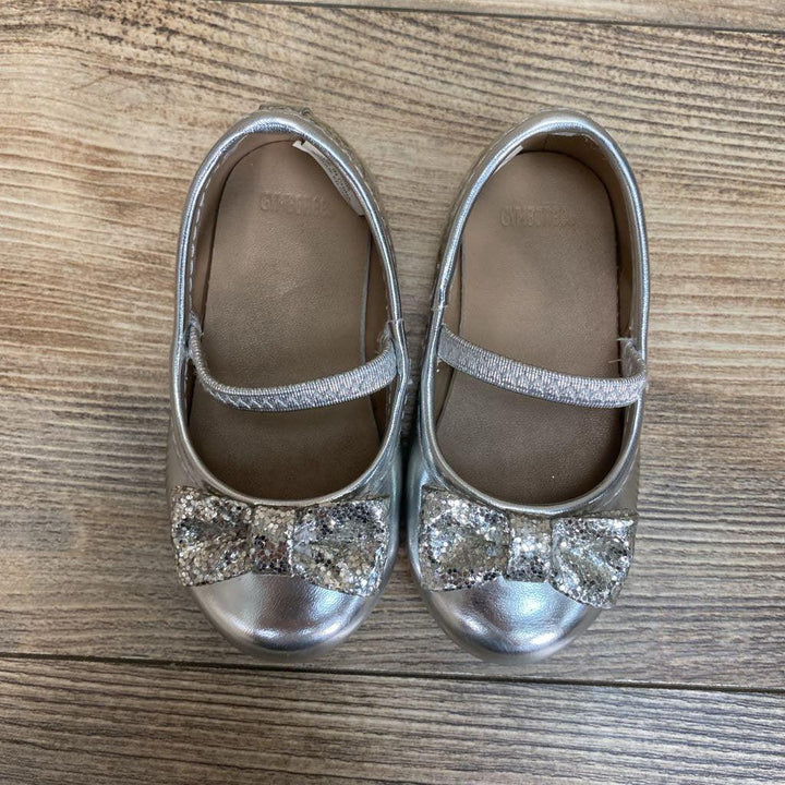 Gymboree Glitter Mary Janes With Bow sz 5c - Me 'n Mommy To Be