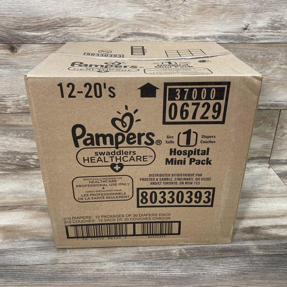NEW Box of Pampers Swaddlers, 240ct - Me 'n Mommy To Be