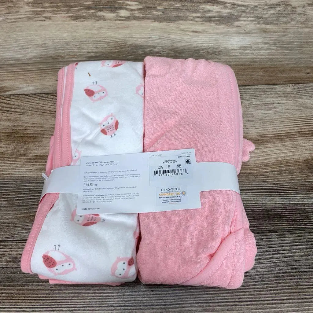 NEW Just One You Owl Hooded Towel Set - Me 'n Mommy To Be