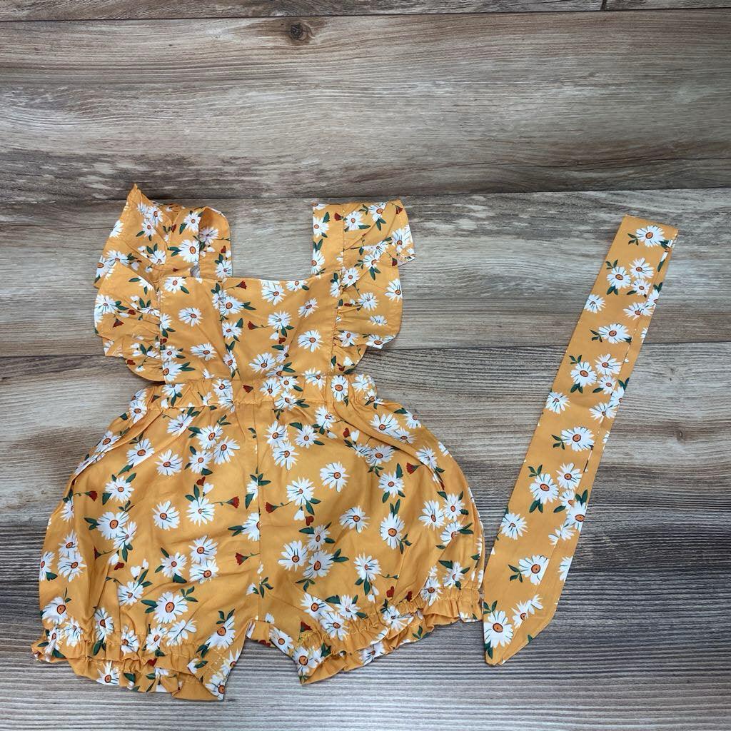 2pc Floral Romper & Headband sz 12-18m - Me 'n Mommy To Be