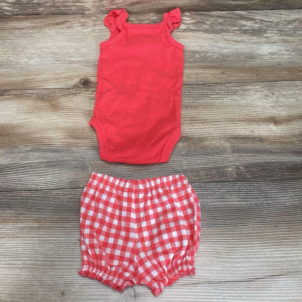 Carter's 2Pc Berry Berry Sweet Bodysuit & Shorts sz NB - Me 'n Mommy To Be