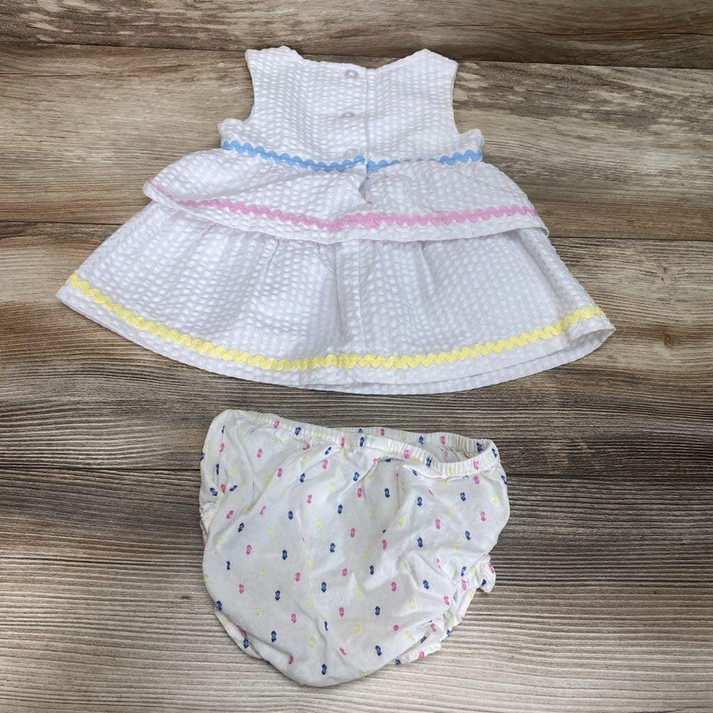 Starting Out 2Pc Seersucker Dress & Bloomers sz 0-3m - Me 'n Mommy To Be