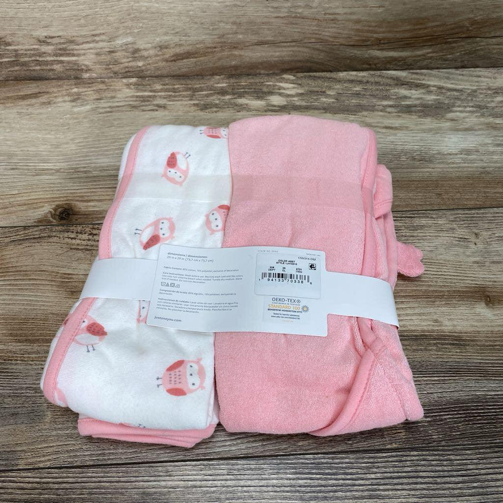 NEW Just One You Owl Hooded Towel Set - Me 'n Mommy To Be
