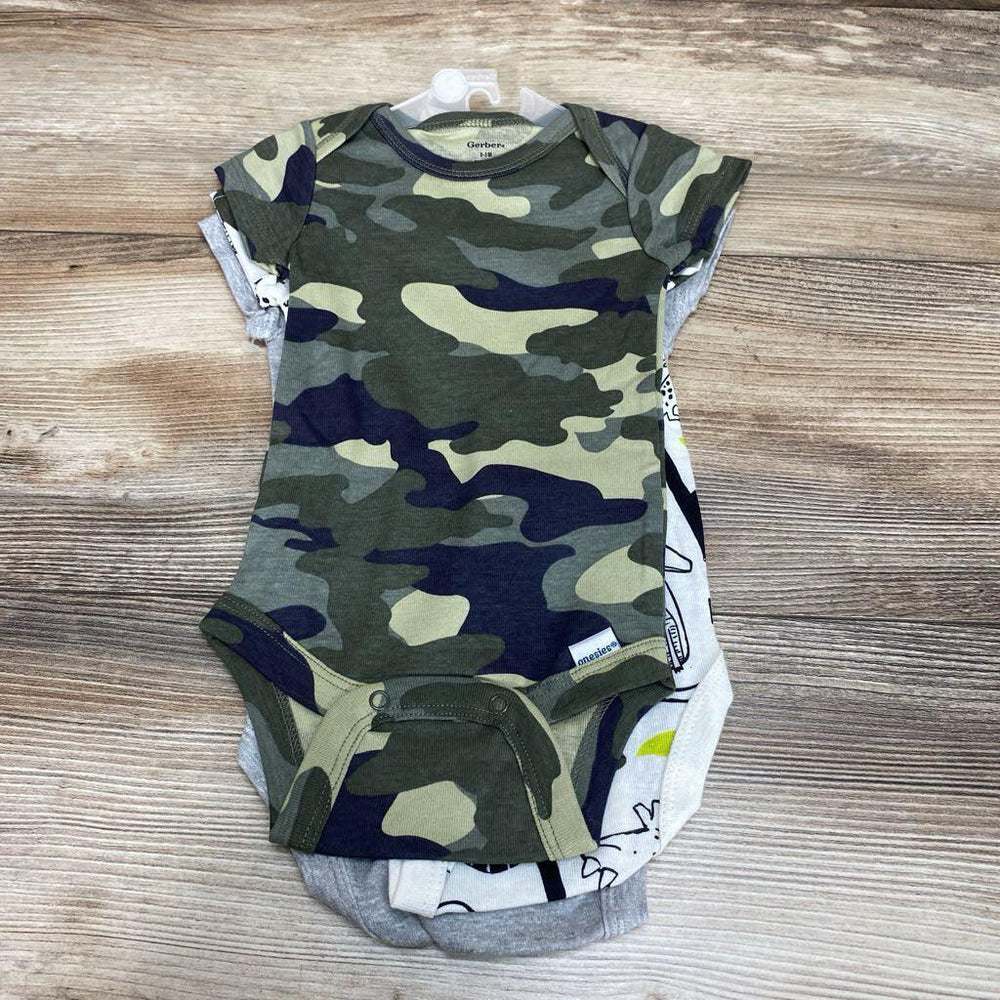 NEW Gerber 3Pk Dino Bodysuits sz 0-3m - Me 'n Mommy To Be