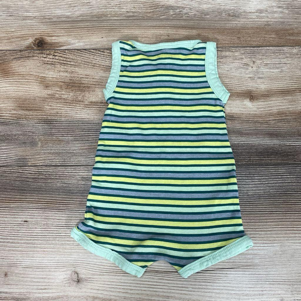 Laughing Llama Striped Henley Shortie Romper sz 3M - Me 'n Mommy To Be