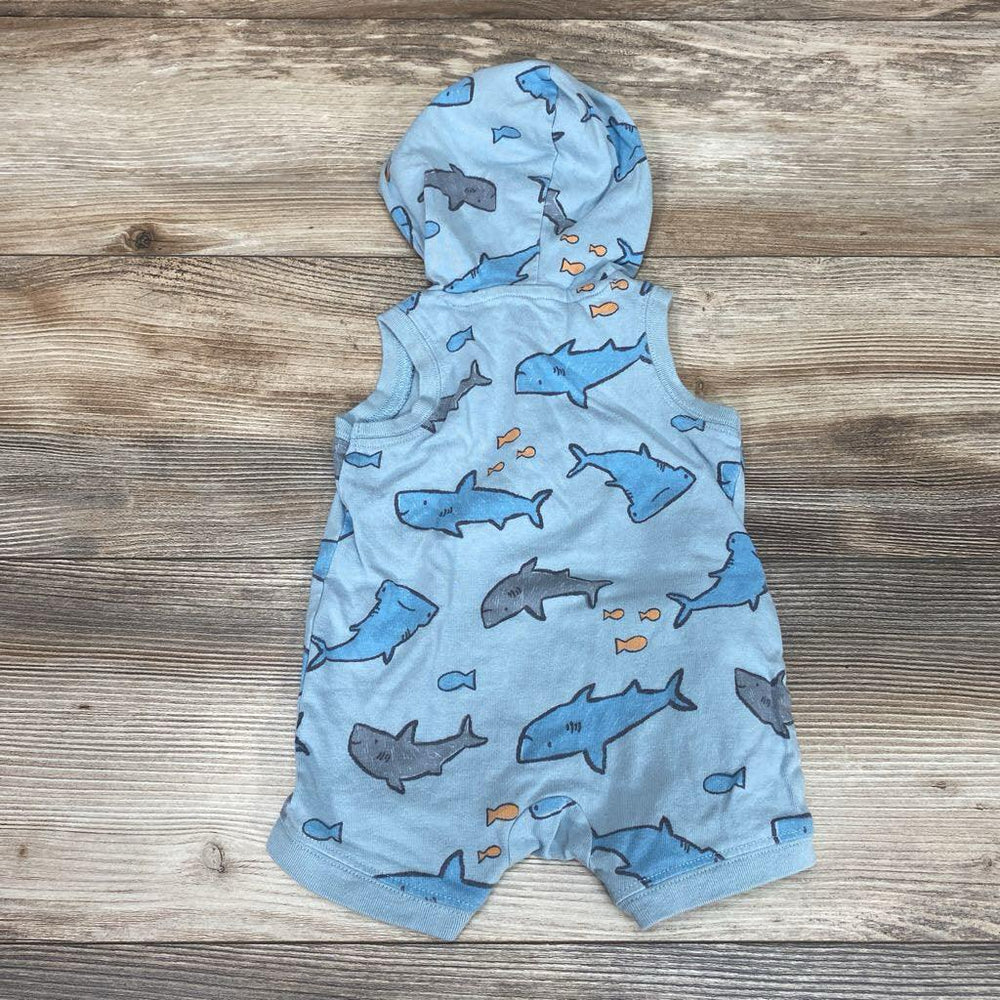 Just One You Shark Hooded Shortie Romper sz 3M - Me 'n Mommy To Be