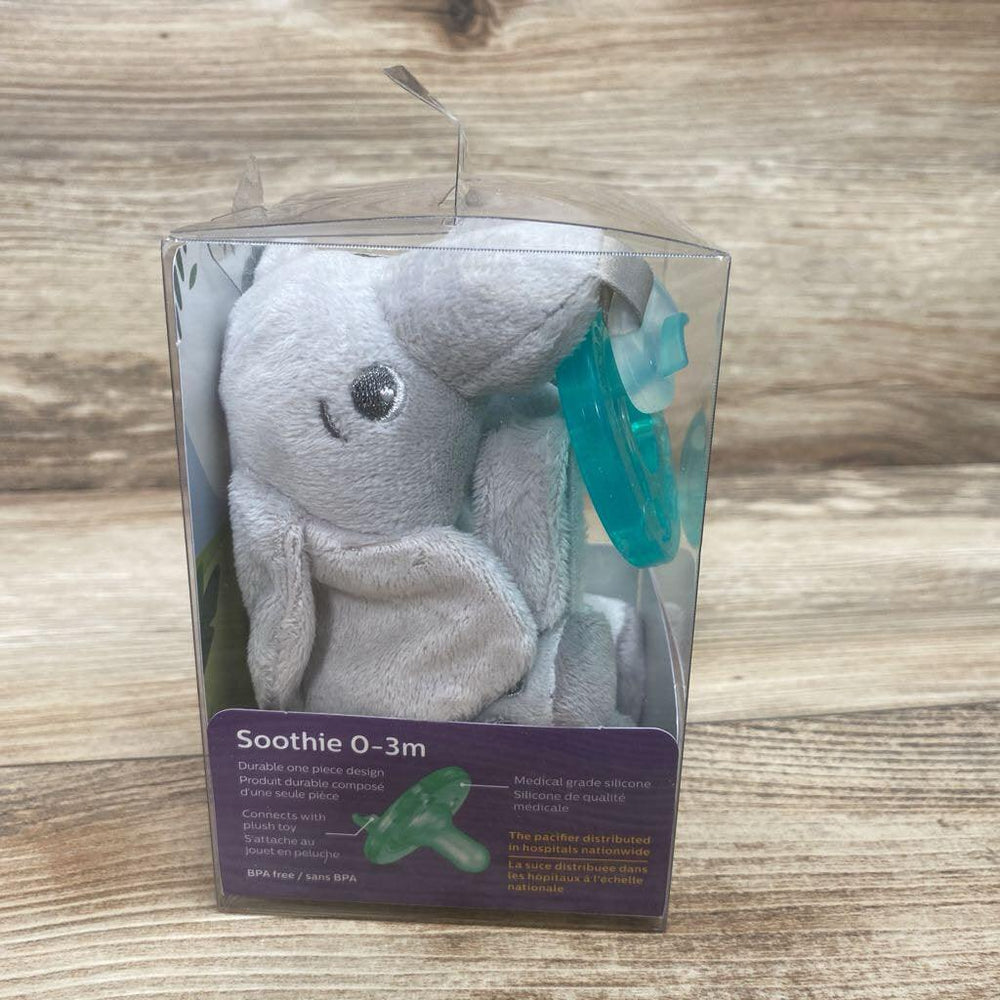 NEW Avent Soothie Snuggle Pacifier Elephant 0-3m - Me 'n Mommy To Be