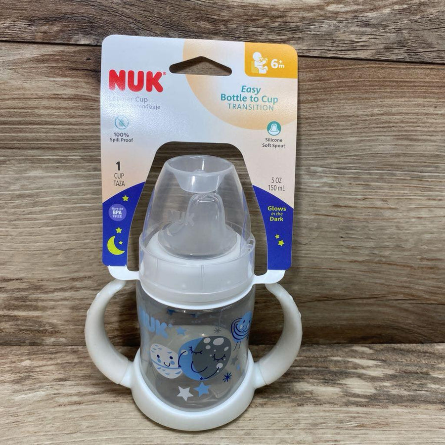 NEW NUK Learner Cup Glows In The Dark 5oz - Me 'n Mommy To Be