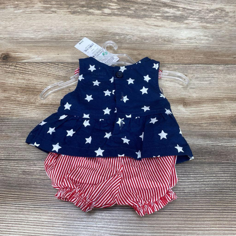 NEW Child Of Mine 2pc Stars & Stripes Top & Shorts sz PREEMIE - Me 'n Mommy To Be