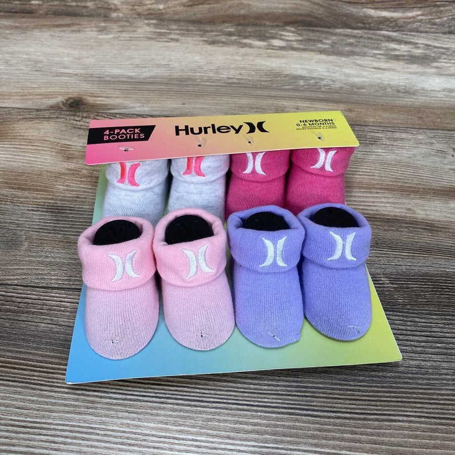 NEW Hurley 4pk Booties sz 0-6m - Me 'n Mommy To Be