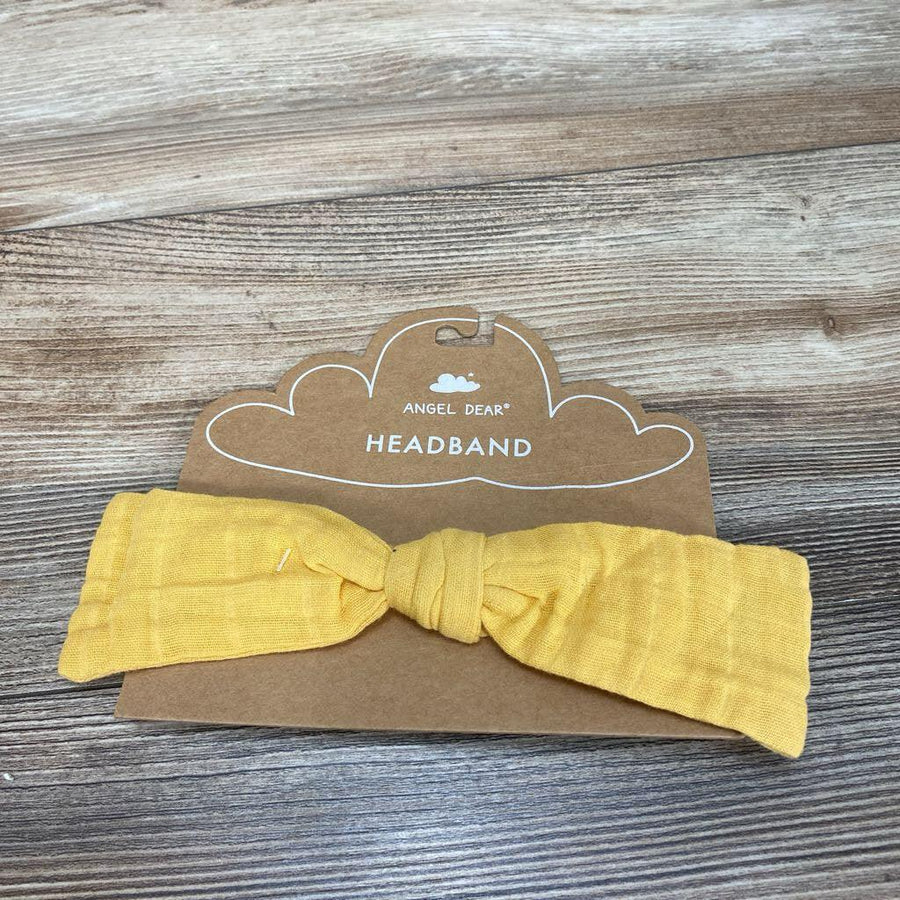 NEW Angel Dear Organic Solid Headband Yellow - Me 'n Mommy To Be