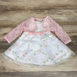 NEW Youngland 2pc Lace Shrug & Floral Dress sz 18m - Me 'n Mommy To Be