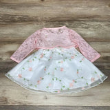 NEW Youngland 2pc Lace Shrug & Floral Dress sz 18m - Me 'n Mommy To Be