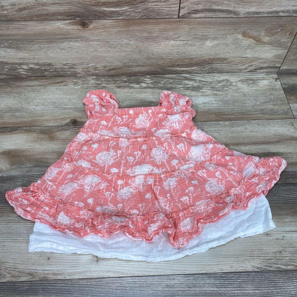 Poppet & Fox Floral Tiered Top sz 5T - Me 'n Mommy To Be
