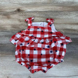 Cat & Jack Gingham Stars Bubble Romper sz NB - Me 'n Mommy To Be