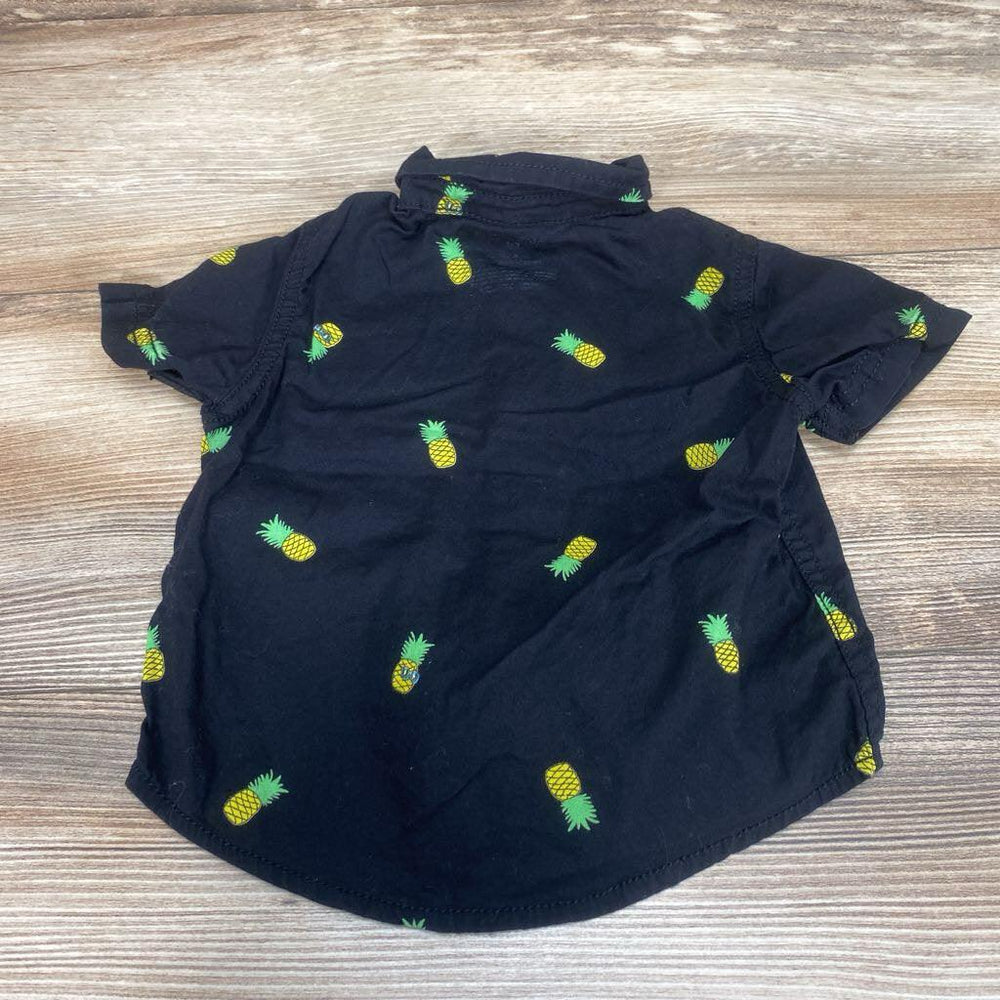 Okie Dokie Pineapple Button Up Shirt sz 6m - Me 'n Mommy To Be