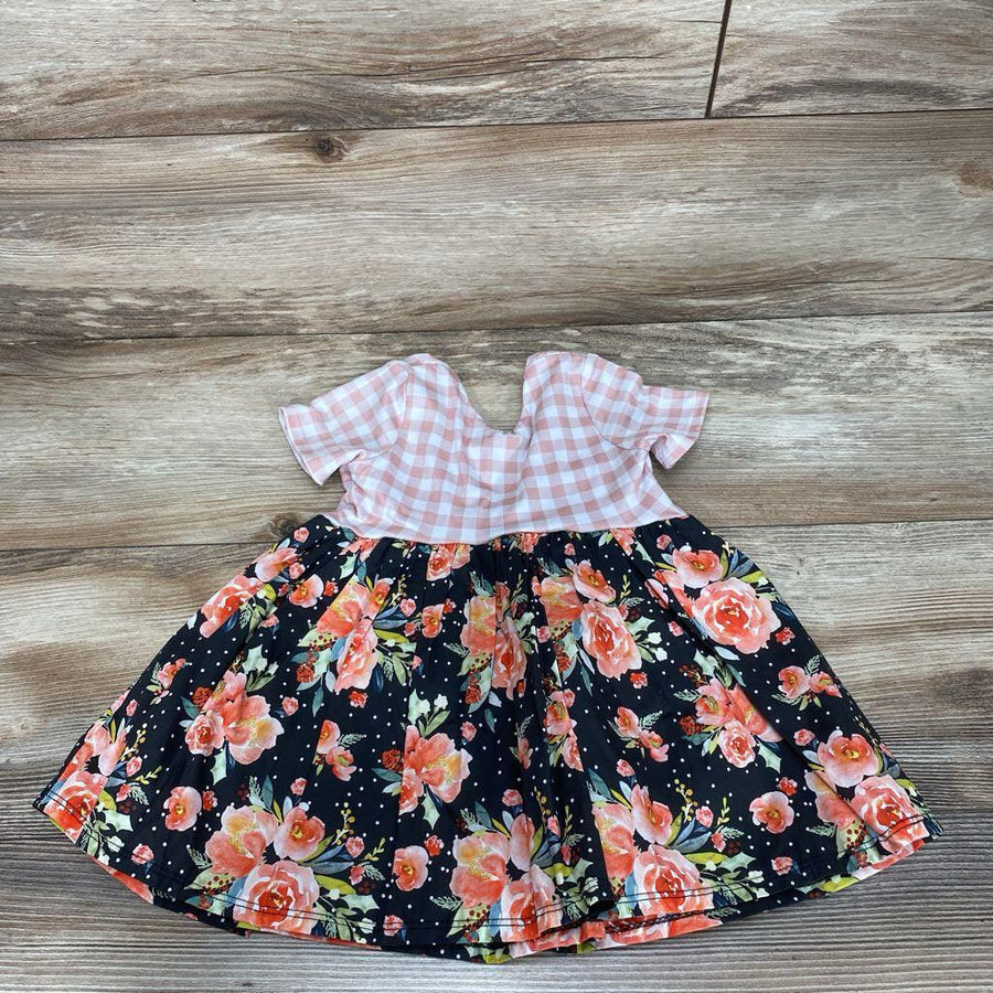 Handmade Gingham Floral Dress sz 12m - Me 'n Mommy To Be