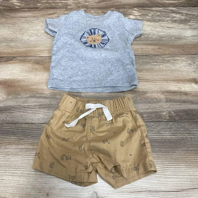 Just One You 2pc Lion Shirt & Shorts sz 3m - Me 'n Mommy To Be