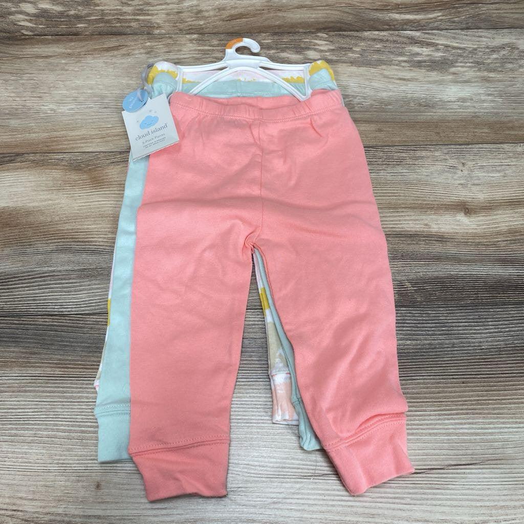 NEW Cloud Island 3Pk Cotton Pants sz 12m - Me 'n Mommy To Be