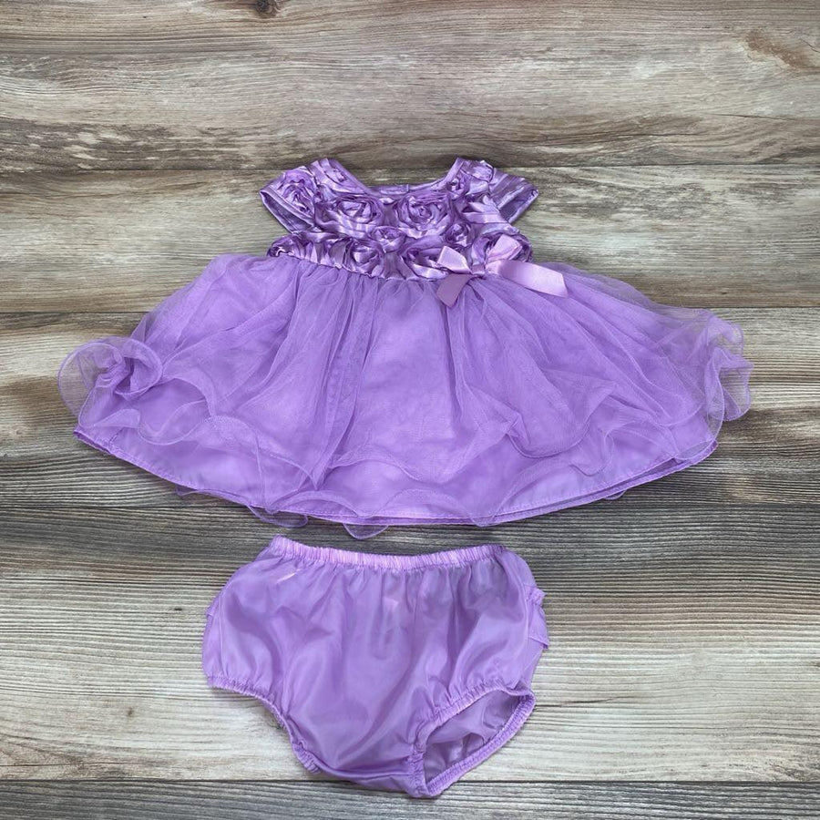 Wonder Nation 2Pc Rosette Dress & Bloomers sz 6-9m - Me 'n Mommy To Be