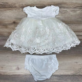 Nannette Baby 2pc Embroidered Dress & Bloomers sz 12m - Me 'n Mommy To Be