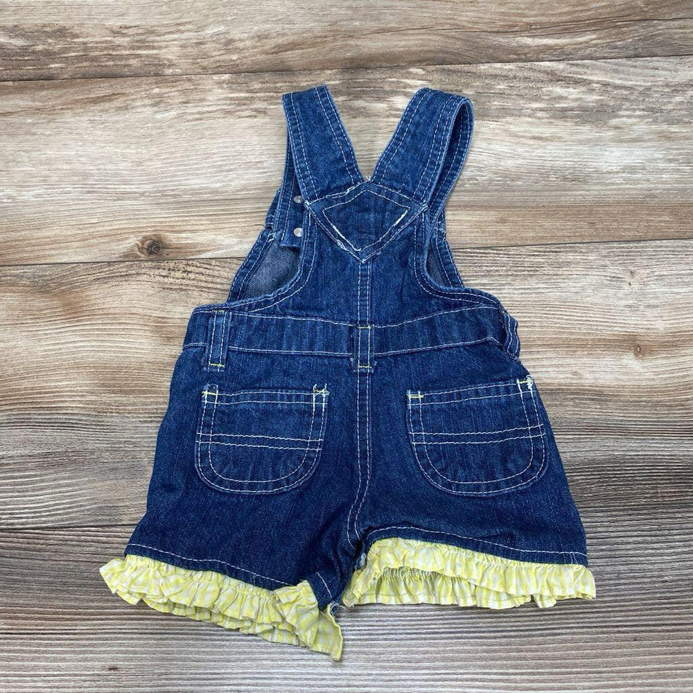 Floral Denim Shortall sz 3-6m - Me 'n Mommy To Be