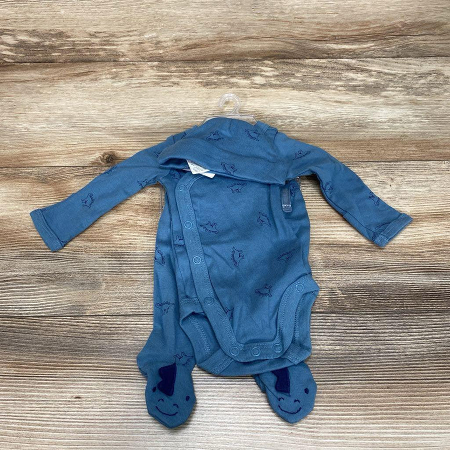 NEW Just One You 3pc Dino Bodysuit & Pants Set sz PREEMIE - Me 'n Mommy To Be
