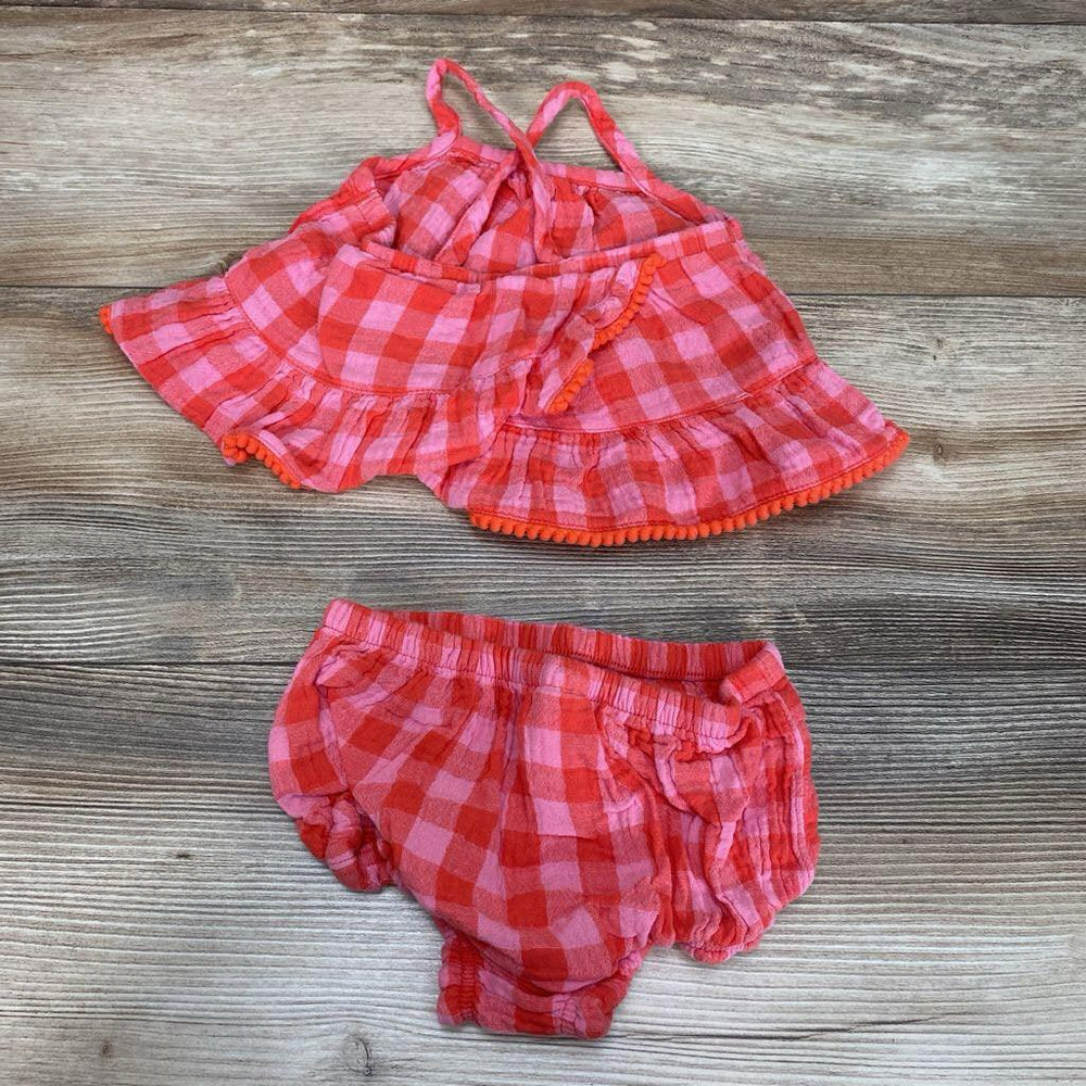 Cat & Jack 2Pc Gingham Top & Bloomers sz 6-9m - Me 'n Mommy To Be