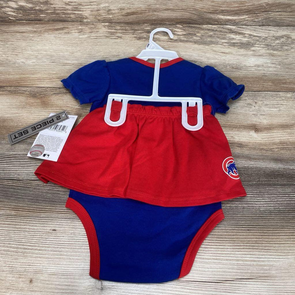 NEW Genuine Merchandise Chicago Cubs Bodysuit Set sz 6-9m - Me 'n Mommy To Be
