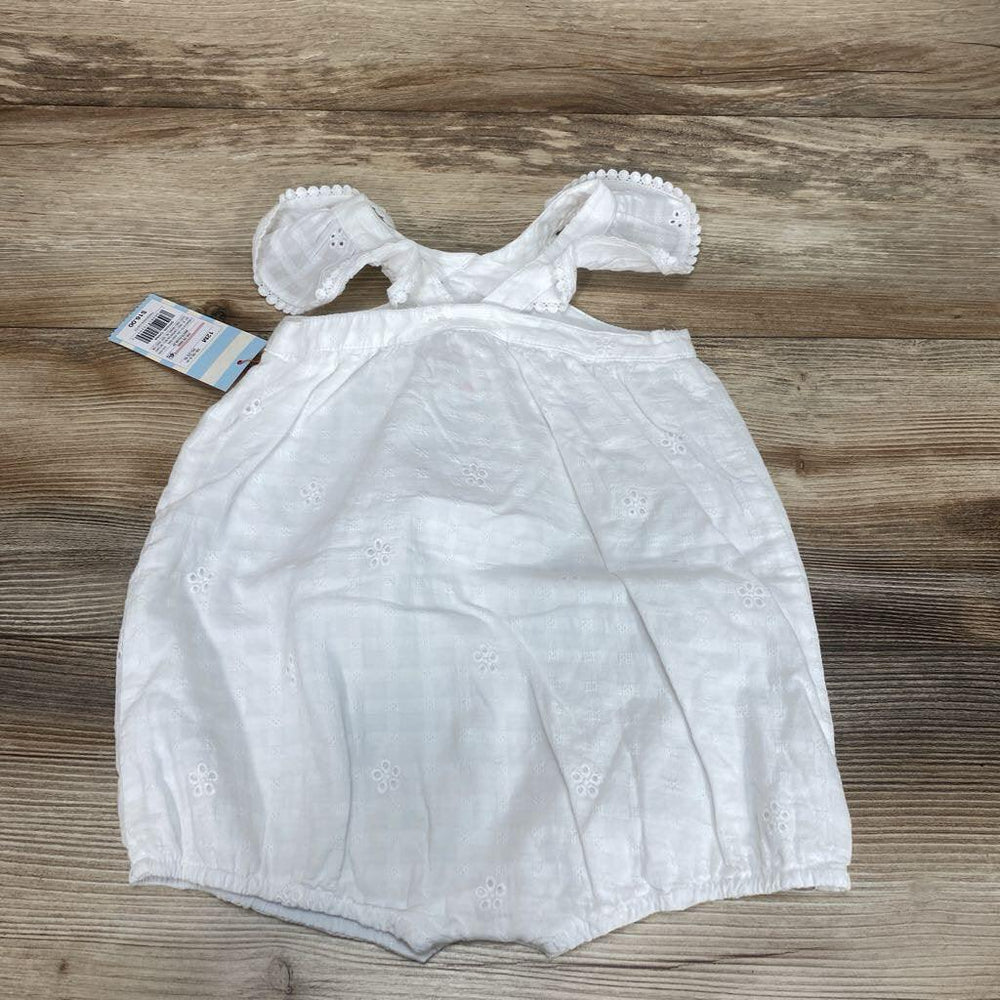NEW Cat & Jack Eyelet Romper sz 12m - Me 'n Mommy To Be