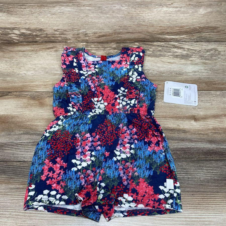 NEW Burt's Bees Baby Floral Ruffle Romper sz 18m - Me 'n Mommy To Be