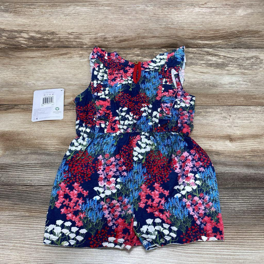 NEW Burt's Bees Baby Floral Ruffle Romper sz 18m - Me 'n Mommy To Be