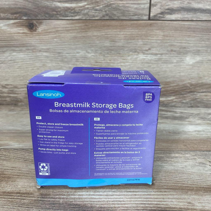 NEW Lansinoh 100ct Breastmilk Storage Bags - Me 'n Mommy To Be