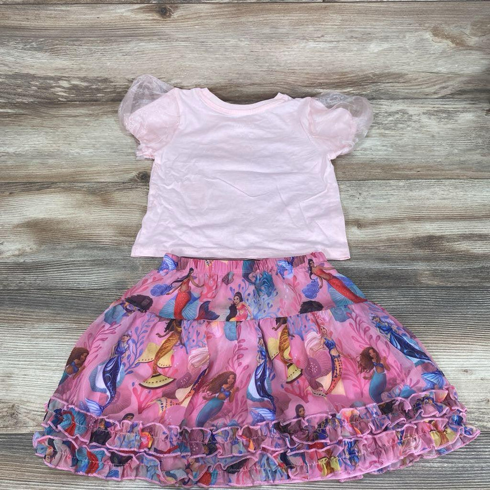 Disney 2pc The Little Mermaid Shirt & Skirt sz 4T - Me 'n Mommy To Be