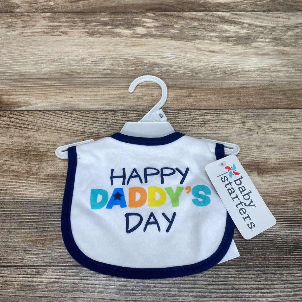 NEW Baby Starters Happy Daddy's Day Bib One Size - Me 'n Mommy To Be