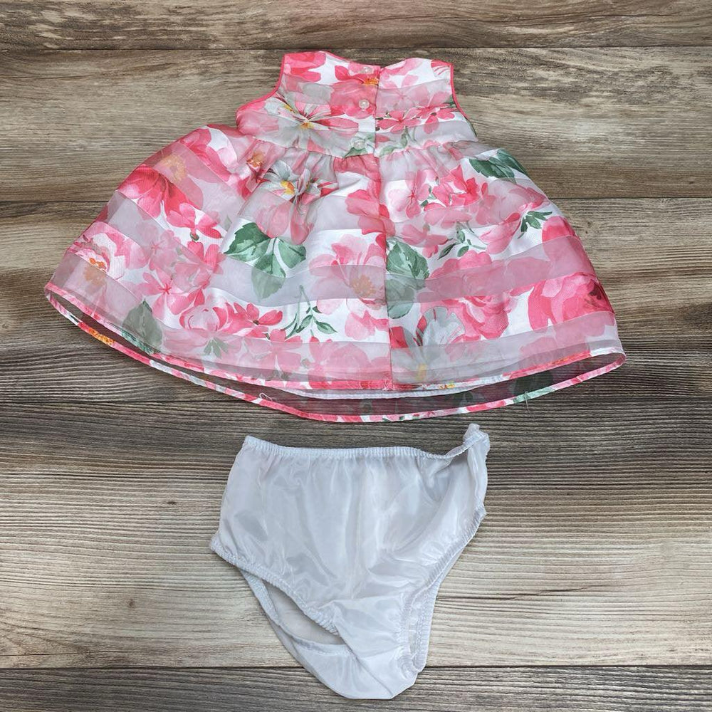 Mia & Mimi 2Pc Floral Dress & Bloomers sz 3-6m - Me 'n Mommy To Be