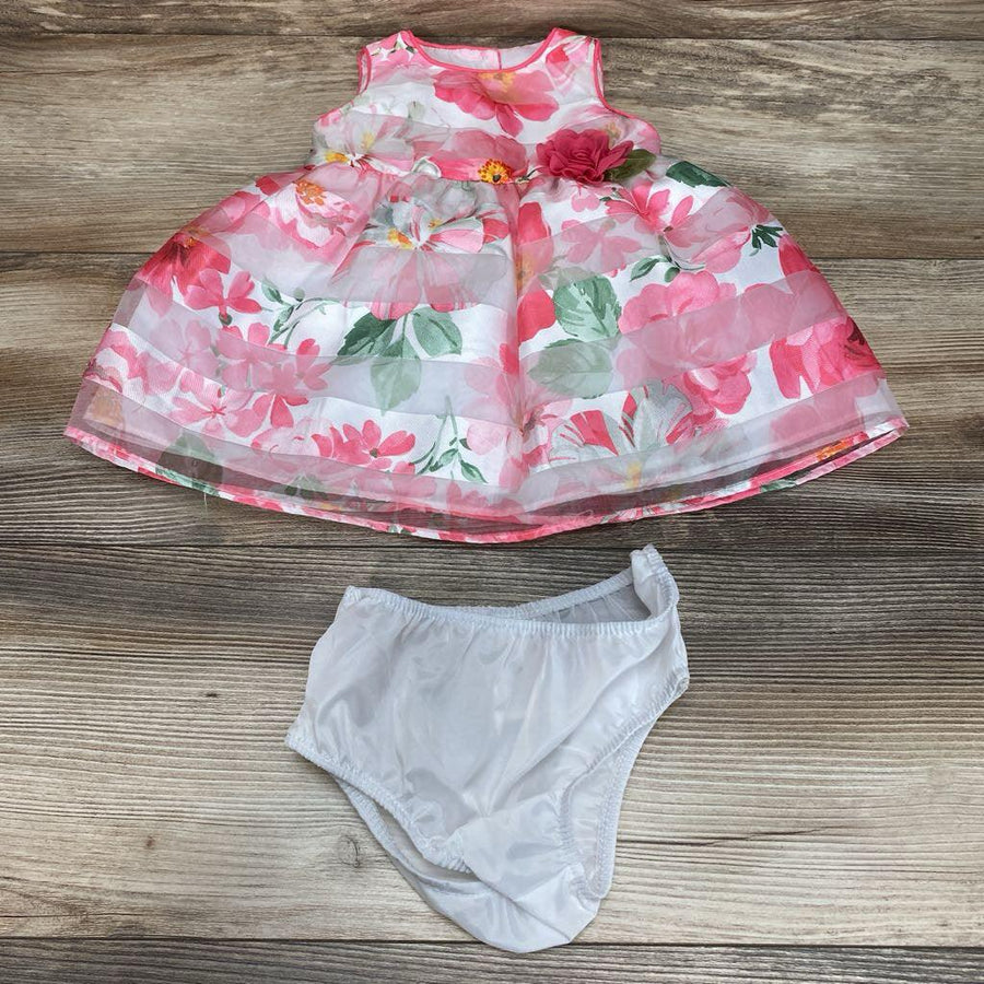 Mia & Mimi 2Pc Floral Dress & Bloomers sz 3-6m - Me 'n Mommy To Be
