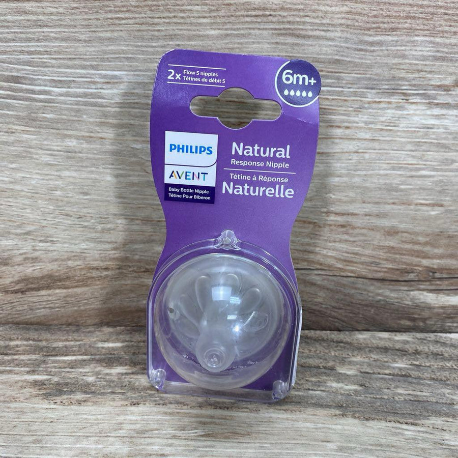 NEW Philips Avent 2Pk Natural Nipples - Me 'n Mommy To Be