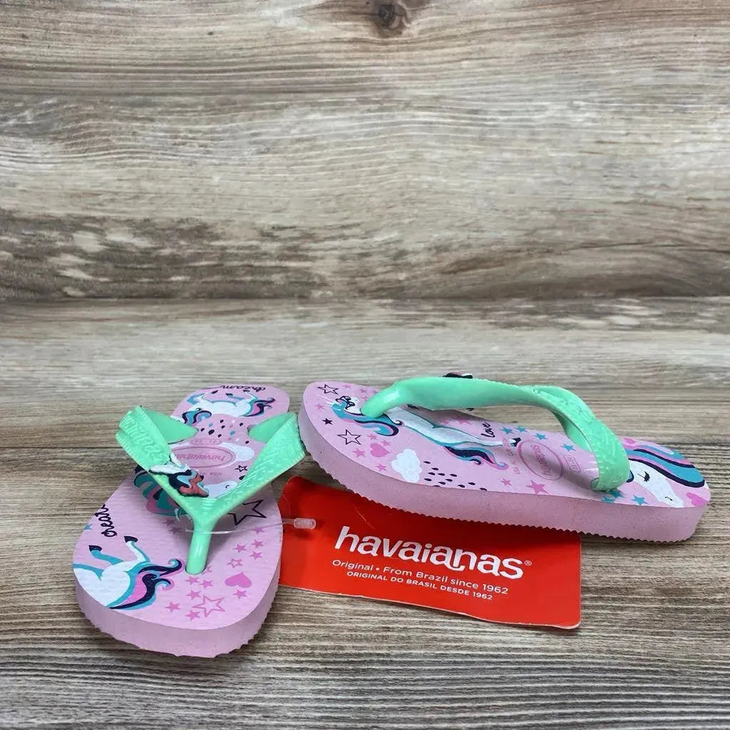 NEW Havaianas Unicorn Flip Flops sz 9c - Me 'n Mommy To Be