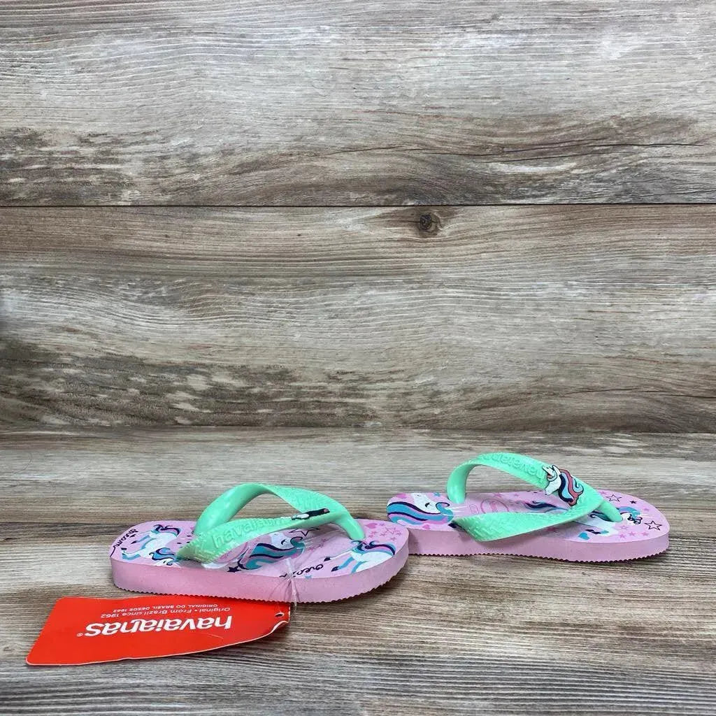 NEW Havaianas Unicorn Flip Flops sz 9c - Me 'n Mommy To Be