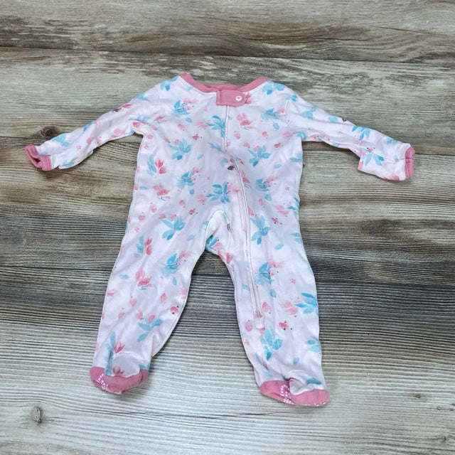 Burt's Bees Baby Organic Floral Sleeper sz NB - Me 'n Mommy To Be