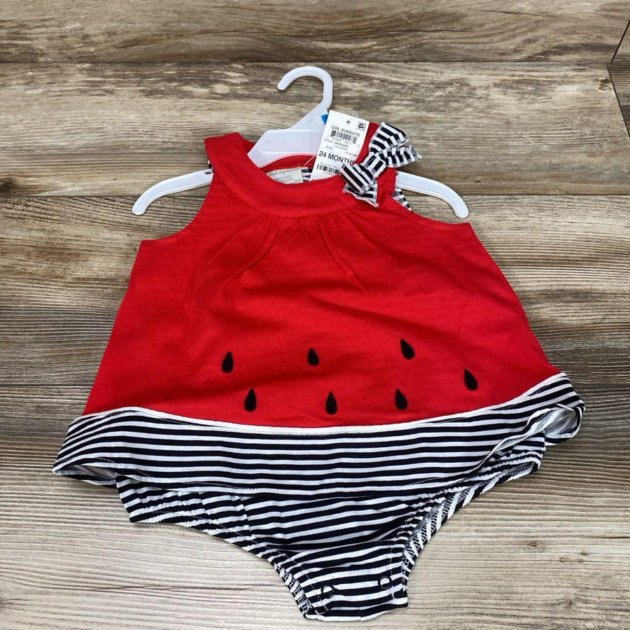 NEW First Impressions Watermelon Sunsuit sz 24m - Me 'n Mommy To Be