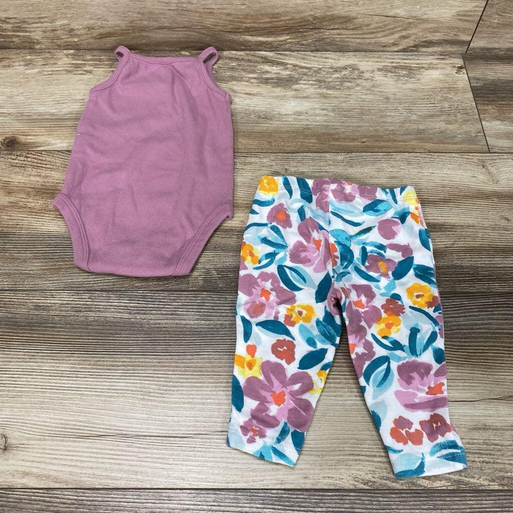 Carter's 2Pc Ribbed Bodysuit & Pants sz 6m - Me 'n Mommy To Be