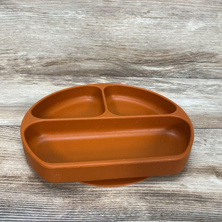 Bumpkins Silicone Grip Dish In Clay - Me 'n Mommy To Be