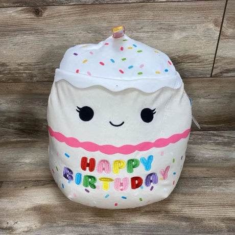 NEW Squishmallows 14" Lyla Vanilla Cake With Candle - Me 'n Mommy To Be