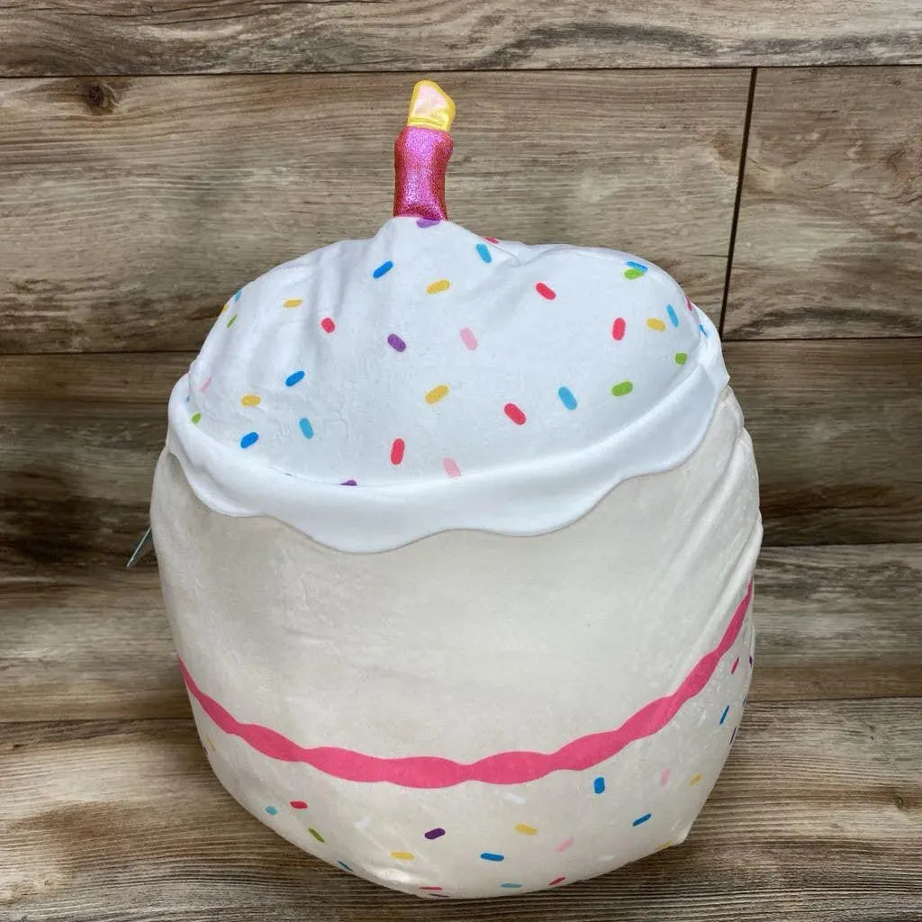 NEW Squishmallows 14" Lyla Vanilla Cake With Candle - Me 'n Mommy To Be