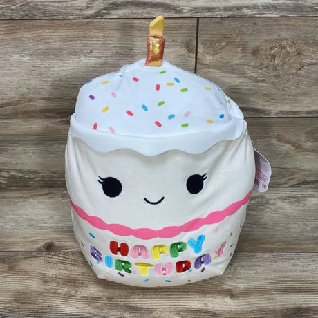 NEW Squishmallows 14" Lyla Vanilla Cake With Candle - Me 'n Mommy To Be